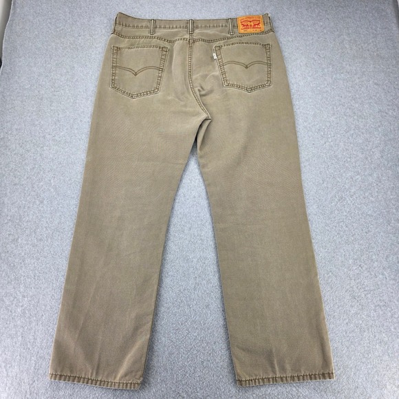 Levi Strauss & Co 514 Jeans Men's 38 X 30 Khaki Beige Straight Fit Durable Denim - Picture 4 of 14